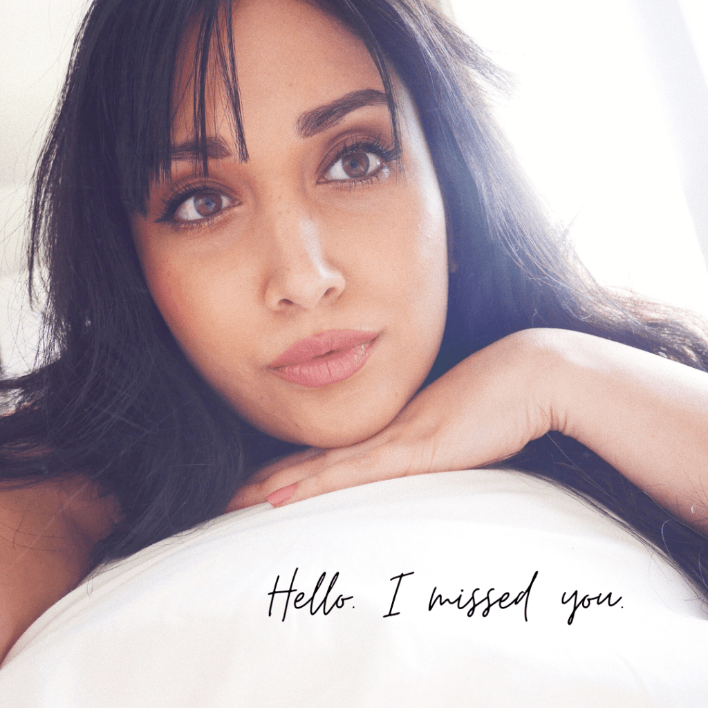 Hello. I missed you&nbsp;♥️